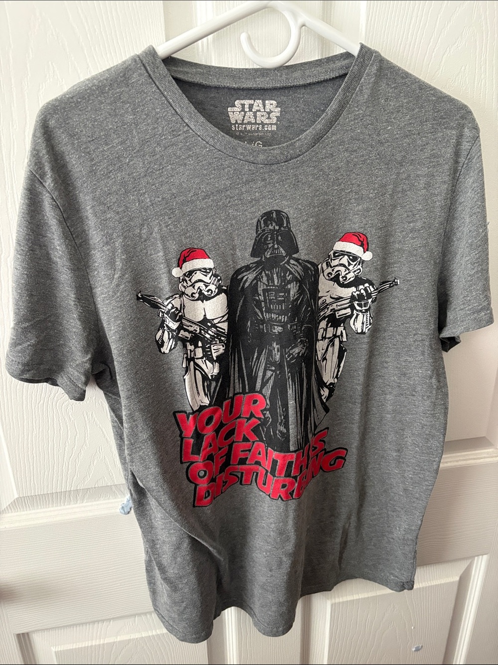 Star Wars Gray Kids Darth Vader & Stormtroopers Holiday Tee